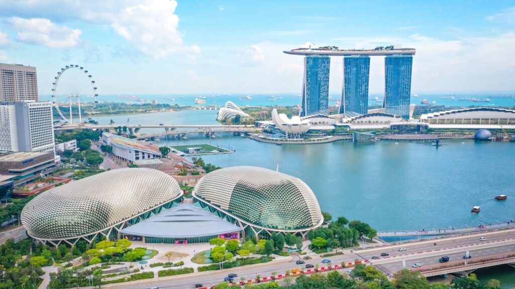 Singapore marina.