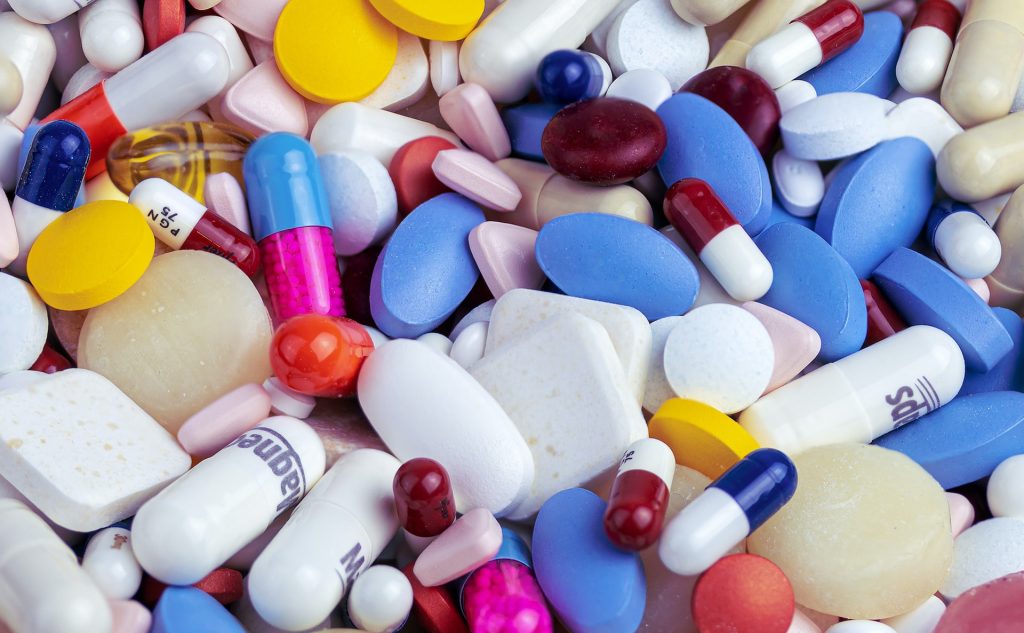 A variety of pills.