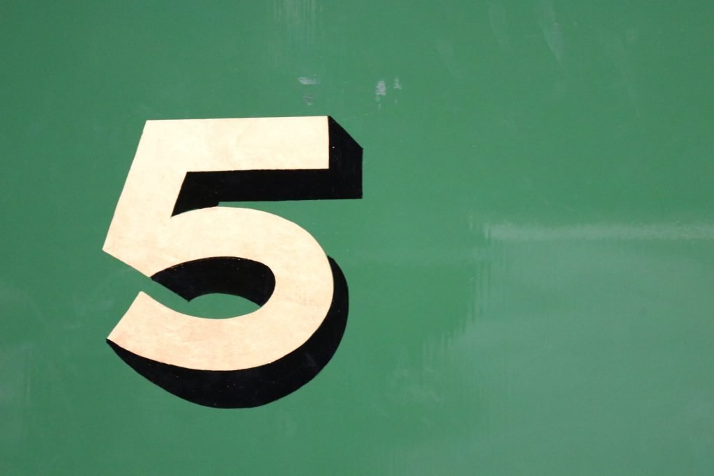The number five.