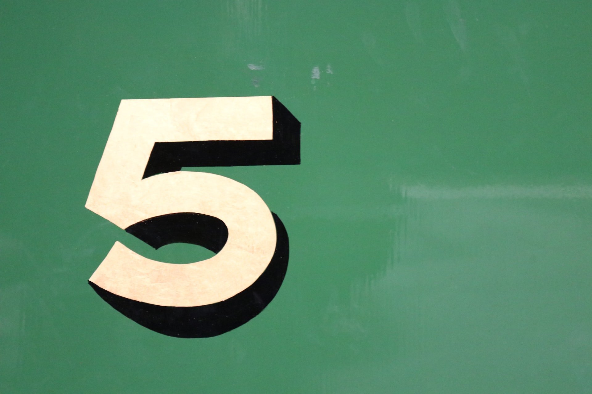 The number five.